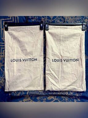2 Louis Vuitton LV Canvas Dust Bags